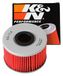 K&N Powersports Oliefilter - Filterpatroon 69x46mm compatibel met Honda (KN-114)