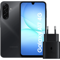 Samsung Galaxy A17 128GB Black 4G + Samsung 25W Black Charger