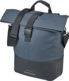 Sacoche de vélo porte-bagages 14-16 litres - Étanche - Bleu-blanc