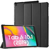 EasyAcc Hoes compatibel met Samsung Galaxy Tab A 10.1 2019 T510 T515, ultradun met standaardfunctie, PU-leer, beschermhoes