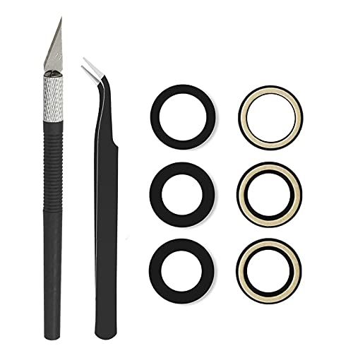 Cemobile Originele Terug Achter Camera Glas Lens Vervanging voor iPhone 13 Pro en iPhone 13 Pro Max met Adhesive Voorgeïnstalleerd en Reparing Tool Kit