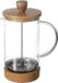Secret de Gourmet French press cafetiere - glas/bamboe - 600 ml