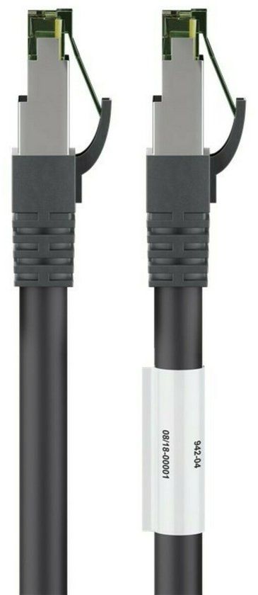 Goobay Premium S/FTP CAT8.1 40 Gigabit netwerkkabel / zwart - LSZH - 5 meter