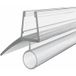Rehau Joint de porte de douche compatible avec une barre anti-éclaboussures avec tuyau et lèvre 135° pour une épaisseur de verre de 6 à 8 mm, 2000 mm