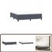 vidaXL Boxspringbed zonder matras, fluweel, donkergrijs, 180x210 cm