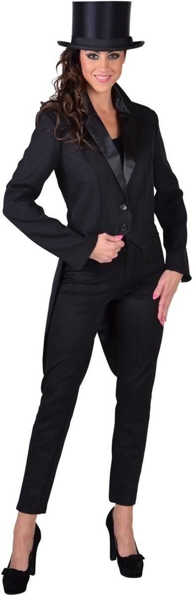 Magic by Freddy Jaren 20 Danseressen Kostuum Cabaret Slipjas Circus Artiest Zwart Vrouw Small Carnaval kostuum Verkleedkleding