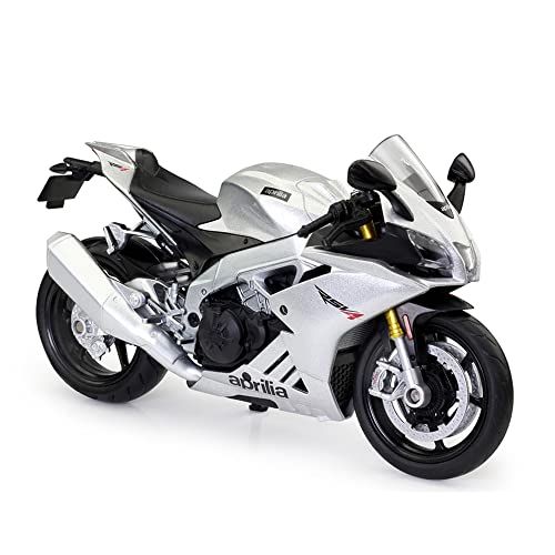 TURBO CHALLENGE Panda TURBO CHALLENGE - Motorfiets Aprilia RSV4 PR – zilver – licentie – 029929 – 1/12 – vrijloop – vanaf 3 jaar