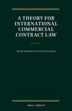 A Martinus Nijhoff A Theory for International Commercial Contract Law Hardcover