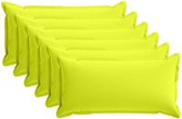 vidaXL - Kussensloop - 6 stuks - Houten - Heldergroen - 40 x 80 cm - Polyester