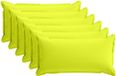vidaXL - Kussensloop - 6 stuks - Houten - Heldergroen - 40 x 80 cm - Polyester