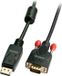 LINDY 41941 DisplayPort-kabel Aansluitkabel DisplayPort-stekker, VGA-stekker 9-polig 1.00 m Zwart