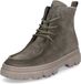 Paul Green dames veterschoen olijf suède blokhak 8 cm en hoger