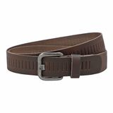 Landley Leren Geperforeerde Sleufjes Riem - Unisex - Echt Leer - Bruin - 95 cm