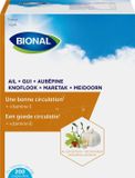BIONAL Knoflook + Maretak + Meidoorn – Circulatie en afweersysteem – Voedingssupplement met vitamine E - 80 capsules