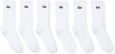 Lacoste sportsokken (6-pack) - unisex sokken met badstof binnenzool - wit