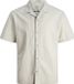 JACK&JONES - JJESUMMER RESORT LINEN BLEND SHIRT SS SN Hommes Chemises XXL Crockery Manches courtes Coton/Lin Coupe ample