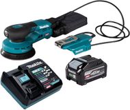 Makita BO 003 CGU101 Batterie-excentrische schuurmachine 40 V max. 125 mm 3,0 mm slag Brushless + 1x Batterie 4,0 Ah + oplader