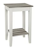 Haku-Möbel HAKU Möbel 511 bijzettafel wit-maritimo grenen 40 x 30 x 69 cm