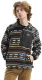 Hydroponic Rumble Fleece Met Halve Rits Bruin L Man