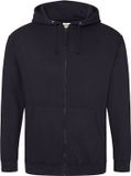 Just Hoods IMBRETEX SAS Vegan Hoodie met ritssluiting en capuchon Jet Black - L