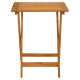 vidaXL 3-delige Bistroset - Stof en Massief Hout - Taupe