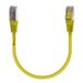 Waytex 33802 Ethernet-kabel, RJ45, Cat 6a, S/FTP, 500 MHz, afgeschermd, 100% koper, LSZH, halogeenvrij, compatibel met pc, printer, box, router, netwerkswitch, gameconsoles, tv, 0,5 m, geel