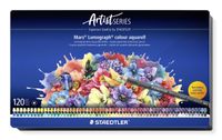 STAEDTLER Mars Lumograph Colour Aquarelpotloden - Metalen set met 120 kleuren