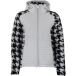Peak Mountain Tweed hoodie met rits, met badge op de borst, vrouwen