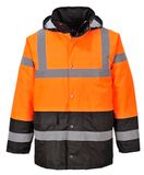Portwest S467 Hi-Vis Parka Oranje/Zwart 3XL