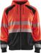 Blåkläder Hooded sweatshirt High Vis 3546-2528 - High Vis Rood/Zwart - XS