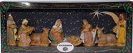 Merkloos / Sans marque Euromarchi Kerststal beelden / figuren - 8x stuks - 10 cm - in doos 39 x 16 cm