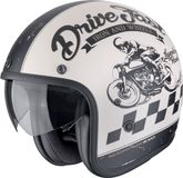 Scorpion Belfast Evo Drive Fast Zwart Beige Jethelm - Helm