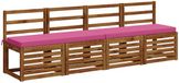 vidaXL - Bankkussen - VUGHT - Roze - 120 x 40 x 5 cm