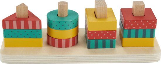 Fisher-Price Houten Vormstapelaar - Sorteerspeelgoed