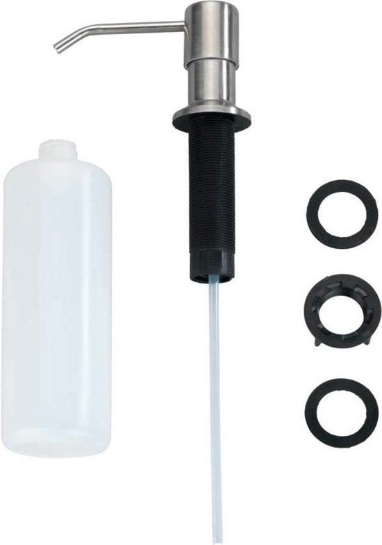 Wenko Monti Zeepdispenser - 400 ml - Zilver