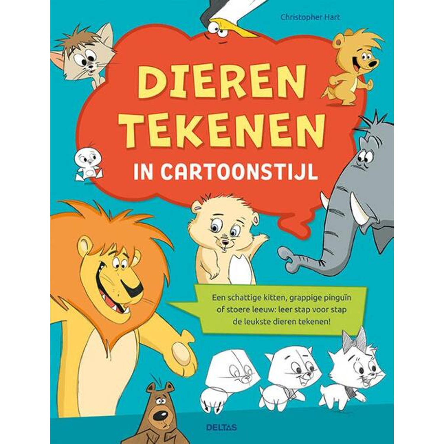 Paagman dieren tekenen in cartoonstijl