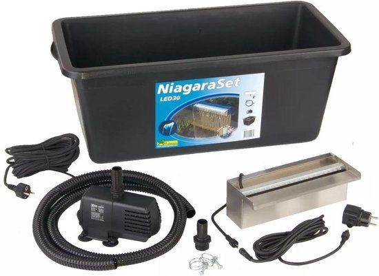 Ubbink Niagara-Set 30 Vijverwaterval met LED-verlichting