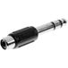 TRU COMPONENTS Adaptateur jack mâle 6,3 mm - Coupleur Cinch Stéréo
