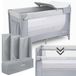 Moby-System Closely 3-in-1 reisbed voor baby's met luiertafel, matras, geventileerde wanden, 4 verstelbare niveaus, wielen en draagtas, 126 x 66 cm