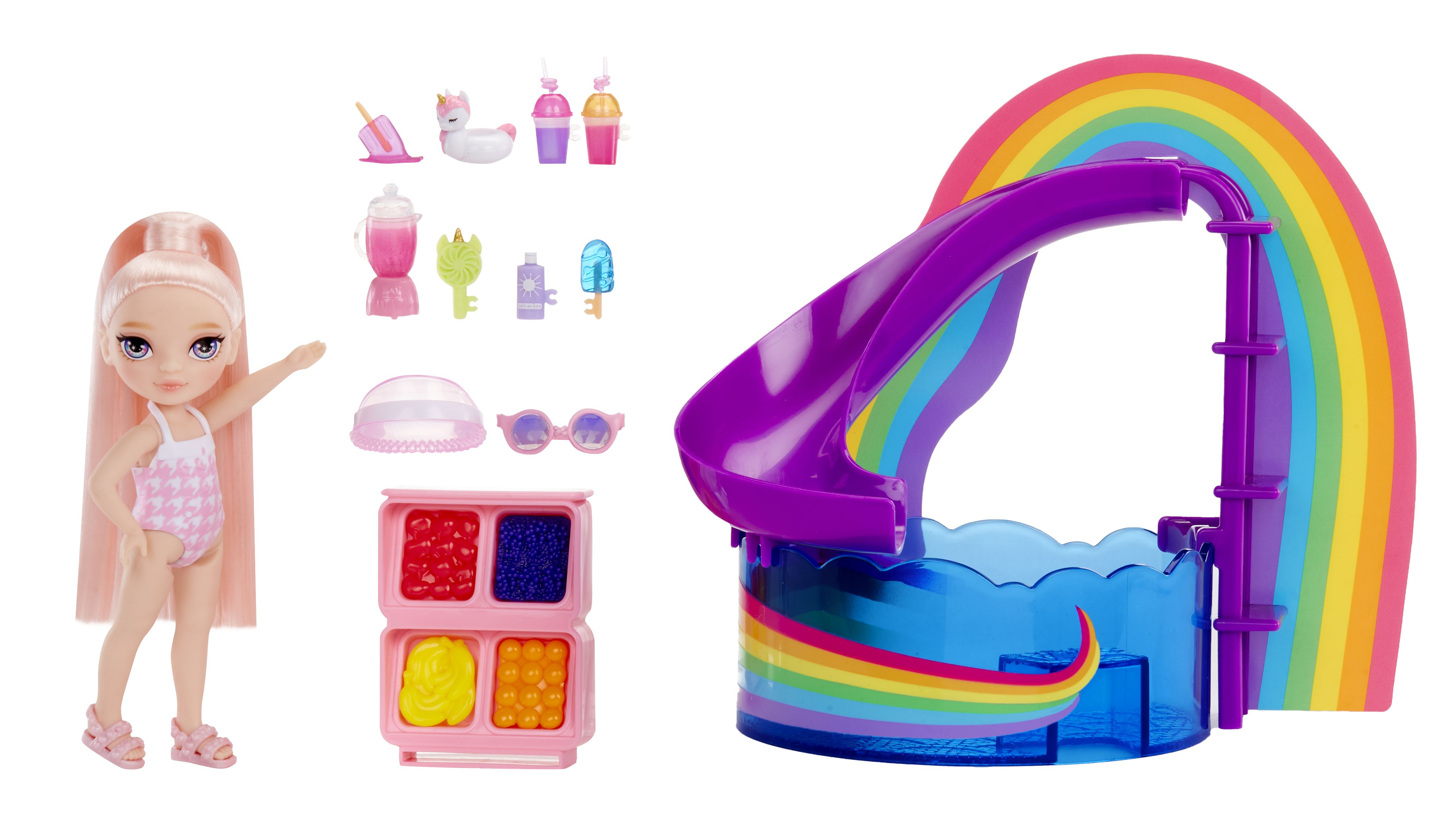 MGA Entertainment Rainbow High Little Pool Day with Blush Speelset