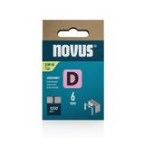 NOVUS TOOLS Agrafeuse à fil plat 6 mm, 1200 agrafes type 53F/6