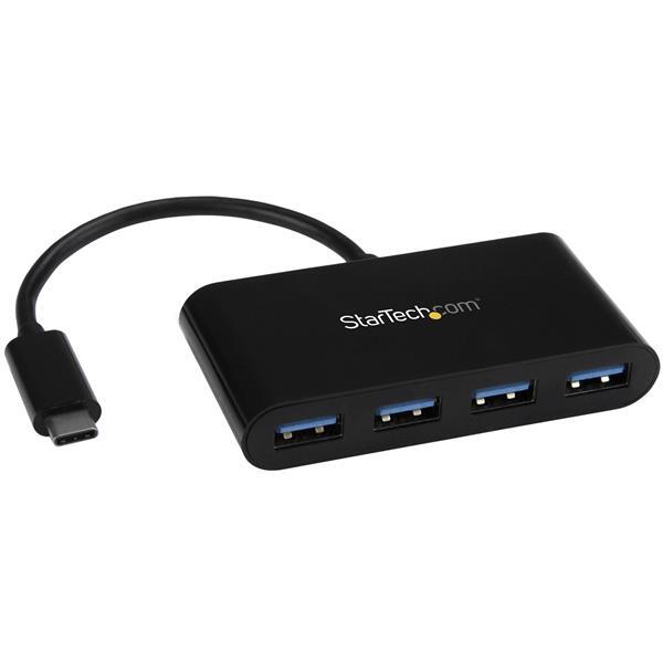 StarTech.com 4 poorts USB 3.0 hub USB-C naar 4x USB-A met busvoeding