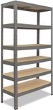 Shelfplaza PRO metalen stellingkast - 180x50x30 cm - grijs - 6 planken