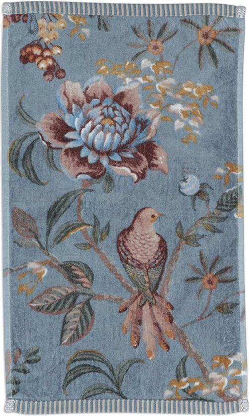 Pip Studio Secret Garden Blue Gastendoekje 30x50 cm