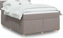 Maison Exclusive - Boxspringbed met matras, taupe, 140x200 cm, gestoffeerd