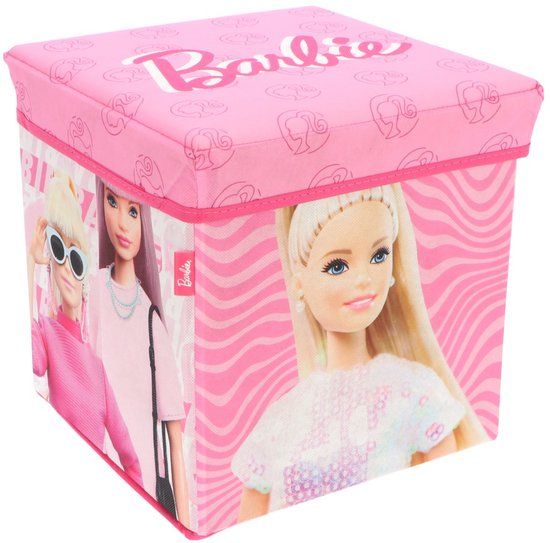 Pokémon Barbie Opbergdoos - Met deksel - Stoel - Roze - 30 cm