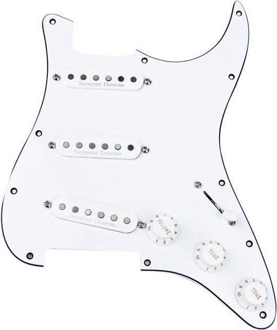 Seymour Duncan Classic Fully Loaded Liberator Pickguard For Strat® - Wit