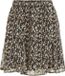 VILA VIFALIA HW SHORT SKIRT - NOOS - Dames - Rokken - Black - Dierenprint - Kniehoogte - High Waist - Polyester