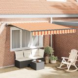 Maison Exclusive - Parasol électrique avec éclairage LED et capteur, 3,5 x 2,5 mètres