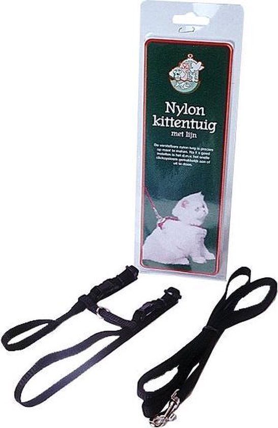 Gebr de boon Boon Kittentuig met lijn nylon zwart